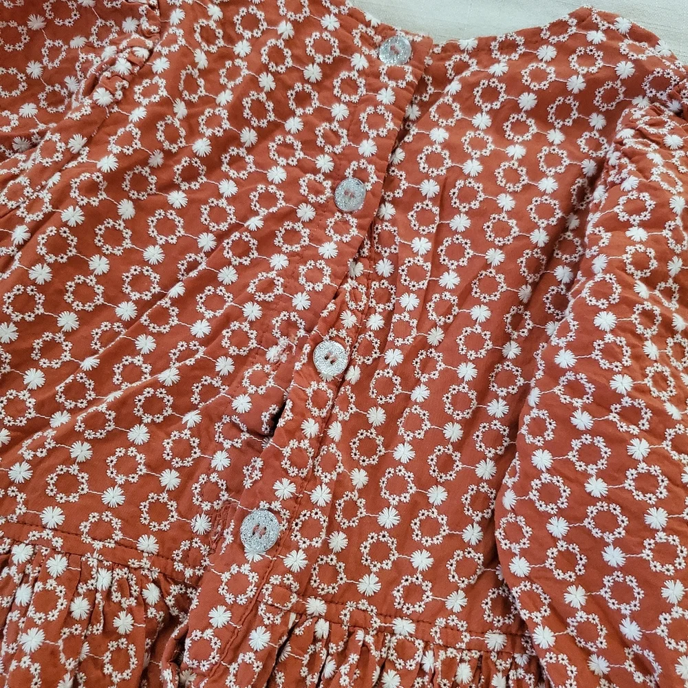 Pink Chicken rust orange dress kids 10 - Picture 6 of 10